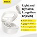 наушники Baseus Bowie WM02 True Wireless Earphones Creamy White () NGTW180002