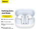 наушники Baseus Bowie M2s True Wireless Earphones Moon White (NGTW350102) NGTW350102