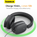 наушники Baseus Bowie H1 Noise-Cancelling Grey () NGTW230213