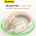 наушники Baseus Bowie H1 Noise-Cancelling Creamy White () NGTW230202