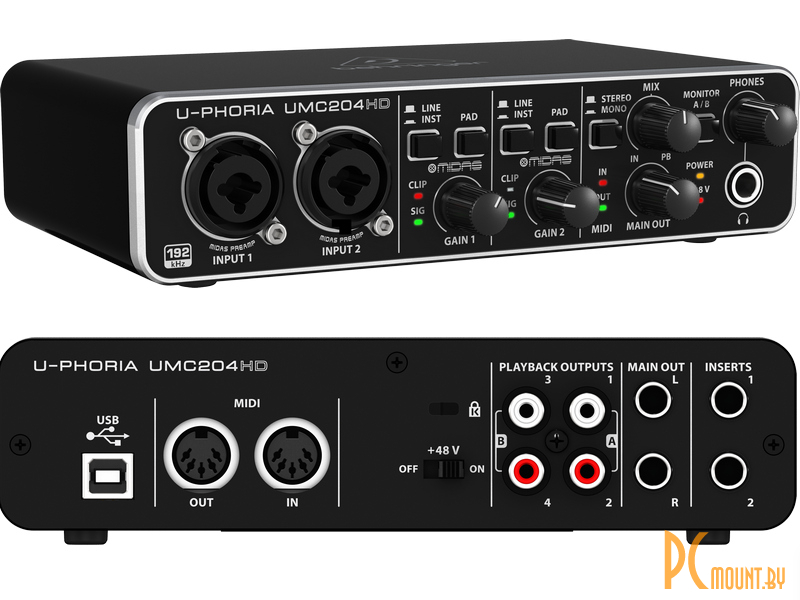 Звуковая карта behringer u phoria. Behringer u-Phoria umc204hd. Аудиоинтерфейс Behringer umc204hd. Behringer umc202. Внешняя звуковая карта Behringer u-Phoria umc204.