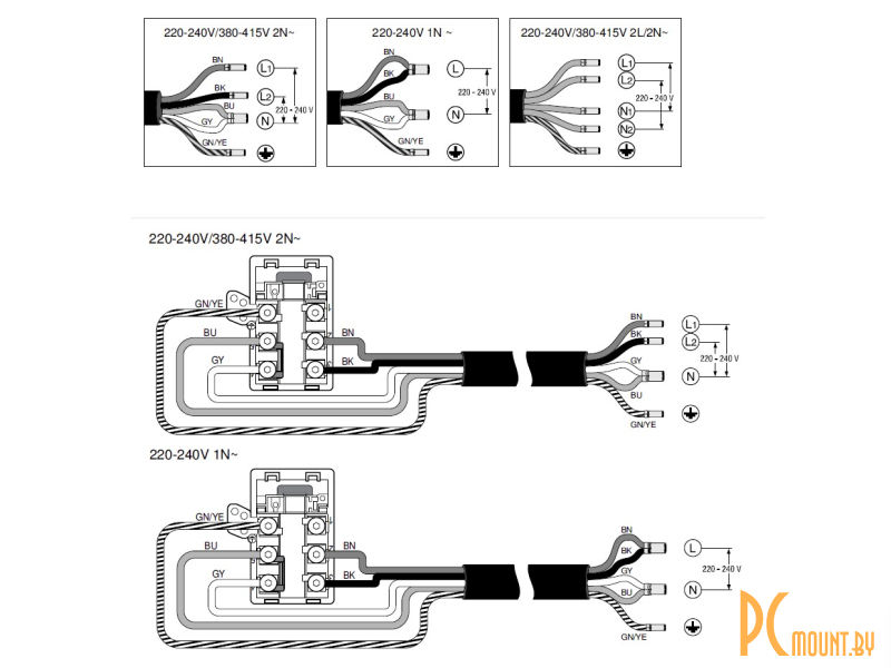 Pue611fb1e схема подключения