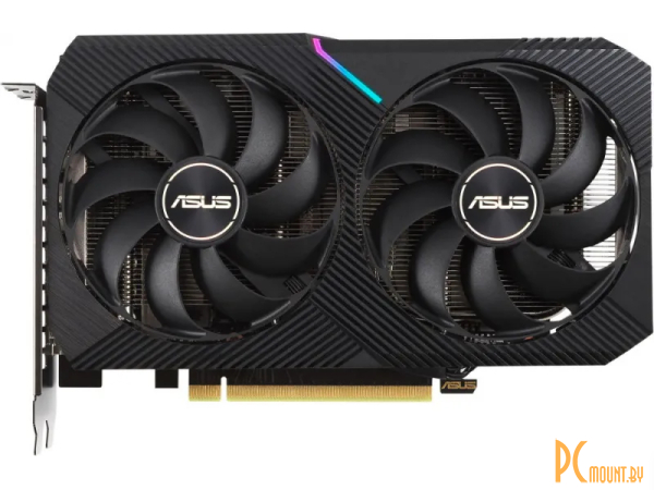 видеокарта NVIDIA RTX 3050 Dual () 8Gb GDDR6 8pin HDMI+3xDP RTL DUAL-RTX3050-8G GeForce ASUS