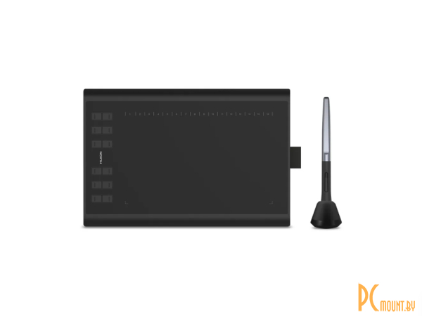 Huion  перо/5080LPI/233RPS/клавиш 12+16 софт/8192 уровней нажатия/USB A H1060P