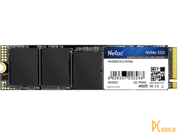 твердотельный накопитель Netac NV2000 (M.2 PCI Express 3.0 x4 микросхемы 3D TLC NAND 2500/2100 MBps) NT01NV2000-1T0-E4X 1Tb 