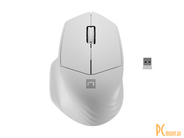 мышь беспроводная Natec Siskin 2 White () 1600dpi Wireless + BLUETOOTH 5.0 NMY-1972