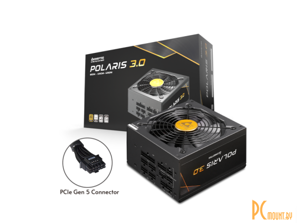 блок питания 1050W  Chieftec Polaris 3.0 Gold Modular 80Plus APFC Retail 4xPCI-E 1xPCIe 5.0 12VHPWR PPS-1050FC-A3