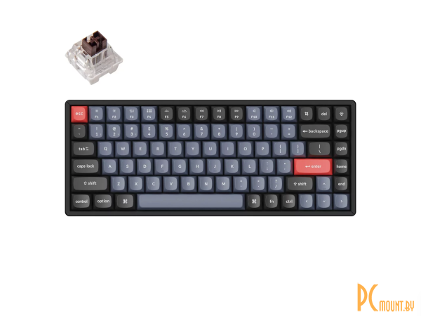 клавиатура игровая Keychron K2 PRO  Wireless (K pro Brown Switch), Hot-Swap, USB/Bluetooth, RGB, серый/черный K2P-J3-RU