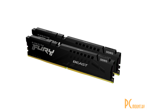 память DDR5 32Gb (2*16Gb)  Kingston 6800MHz FURY Beast Black EXPO 1.4V KF568C34BBEK2-32