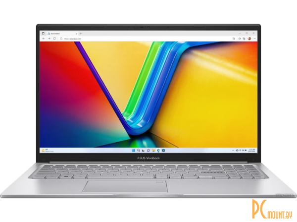 Ноутбук Vivobook 15 X1504ZA-BQ449  15.6" 1920 x 1080 IPS 60 Гц, Intel i3 1215U, 8ГБ, SSD 512ГБ, серебристый, аккумулятор 42 Вт·ч 90NB1022-M01E30