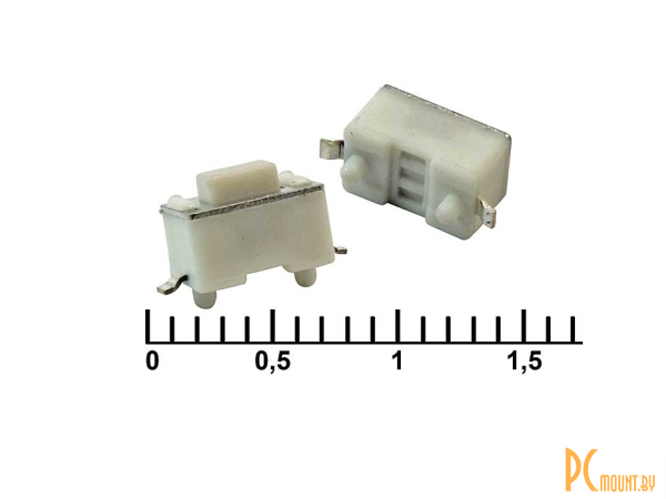 Тактовые кнопки: тактовая кнопка RUICHI IT-1101NE-E, 6x3x4.3 мм, OFF-(ON), 50 мА, 12 В, 100 мОм; IT-1101NE-E (6x3x4.3) 83344