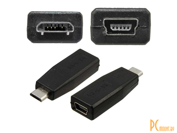 разъём USB RUICHI USB-F Mini to USB-M Micro; USB-F Mini to USB-M Micro 107109