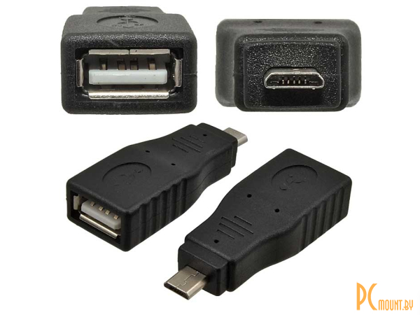 разъём USB RUICHI USB AF/Micro 5P, чёрный; USB AF / Micro 5P 86319