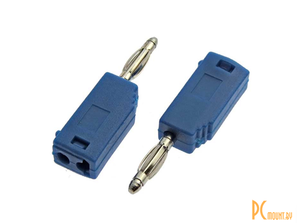 Штекеры _ гнезда _ клеммы: штекер RUICHI Z027 2 мм,составной штекер, синий, Ф2 мм; Z027 2mm Stackable Plug BLUE 106822