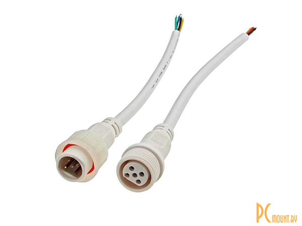 Герметичные разъемы: разъемы герметичные кабельные (штекер-гнездо) RUICHI BLHK16-5PW, 5 контактов, IP67, 5 А, 250 В, белые; BLHK16-5PW 102374