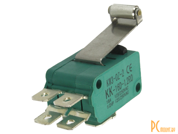 Микропереключатели: микропереключатель с планкой и роликом RUICHI MSW-07, ON-(ON) 6P-2x3, 5 А, 250 В; MSW-07 61847