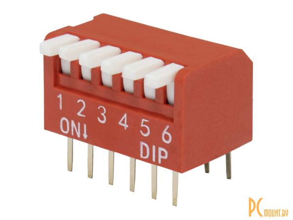 DIP переключатели: DIP переключатель RUICHI DP-06, серия SWD 3-6; DP-06 (SWD3-6) 55352