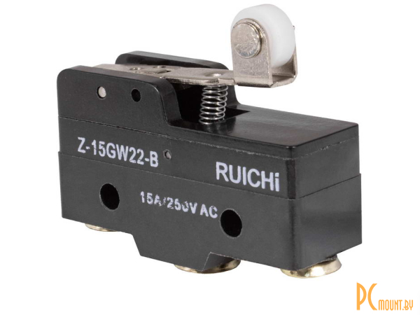 Микропереключатели: микропереключатель с роликовым рычагом RUICHI Z-15GW22-B, ON-(ON) 3P, 15 A, 250 В; Z-15GW22-B 15A/250VAC 61766