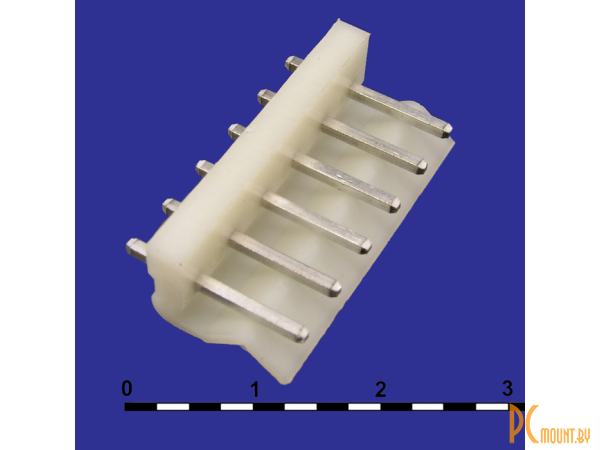 Разъемы питания низковольтные: разъём питания низковольтный RUICHI MPW-06 шаг 5.08 мм, 6 контактов; MPW-06 pitch 5.08 mm 63361