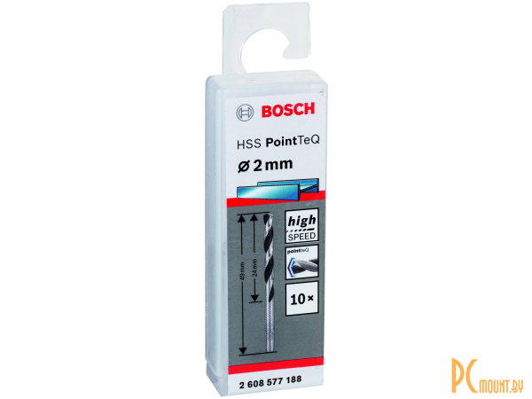 сверло Bosch HSS PointTeQ 2.0мм 10 шт 2.608.577.188