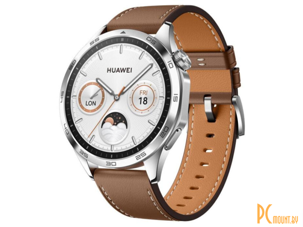 умные часы Huawei Watch GT 4 46mm PNX-B19 Brown Leather Strap () 55020BGX