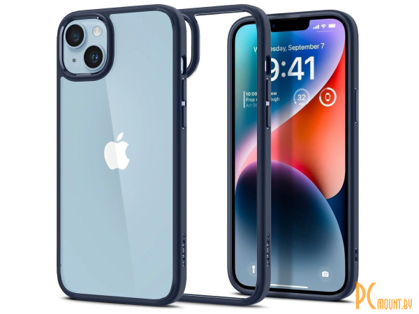 чехол для телефона Spigen Ultra Hybrid iPhone 14 Navy Blue () ACS05045