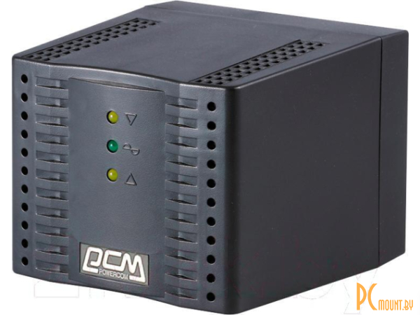 стабилизатор напряжения Powercom TCA-1200 черный TCA-1200 BL