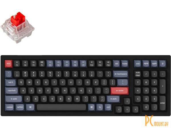 клавиатура Keychron K4 Pro Grey Keychron K pro Red Switch () K4P-H1-RU