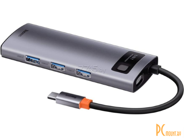 USB-хаб Baseus Metal Gleam Gray () CAHUB-CX0G