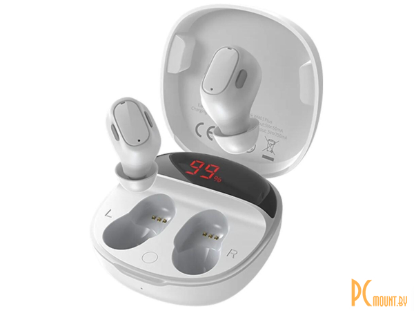 наушники Baseus Encok WM01 Plus True Wireless Earphones White () NGWM010002