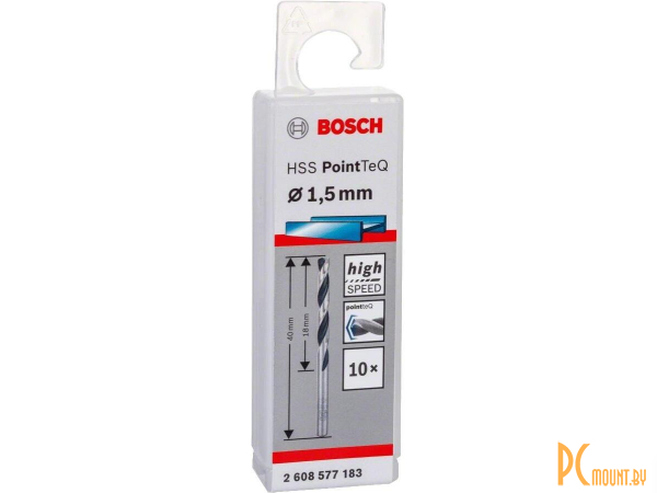 сверло Bosch HSS PointTeQ 1.5мм 2.608.577.183