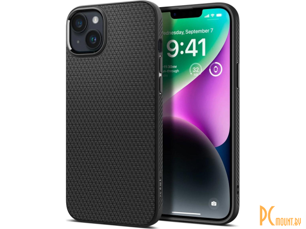 чехол для телефона Spigen Liquid Air iPhone 14 Matte Black () ACS05037