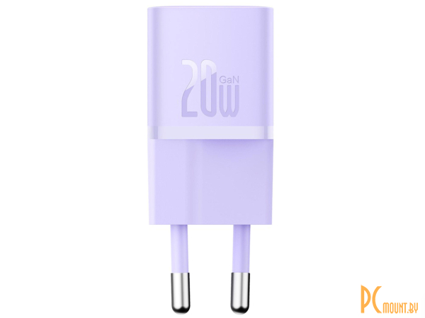 сетевое зарядное устройство Baseus GaN5 20W EU Purple () CCGN050105