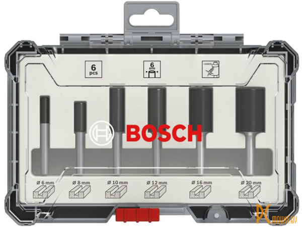 набор фрез Bosch по дереву 6 шт () 2.607.017.467