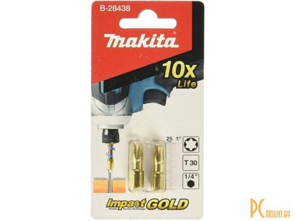 насадка для электроинструмента Makita Impact Gold Torsion T30 25мм C-form B-28438