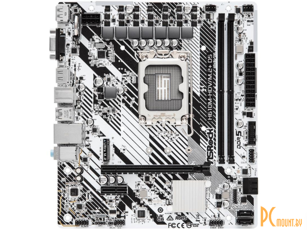 Материнская плата Asrock H610M-HDV/M.2+ D5 Soc-1700