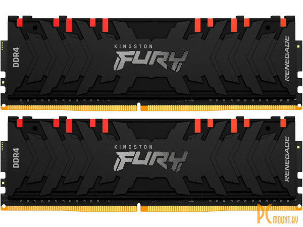 оперативная память Kingston Fury Renegade RGB 2x8GB DDR4 PC4-32000 () KF440C19RBAK2/16