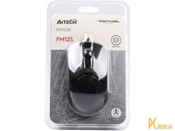 Мышь A4Tech Fstyler FM12S Black