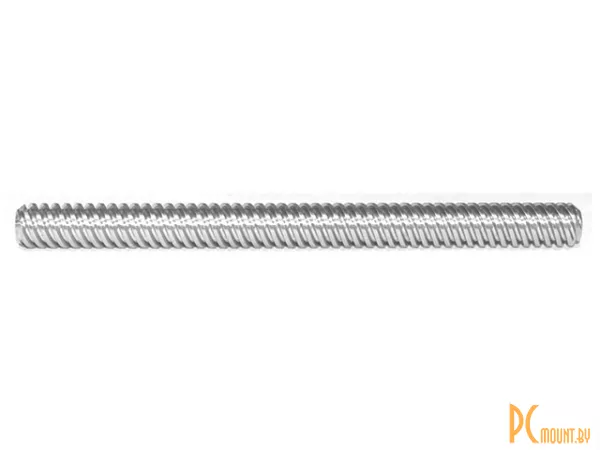 Ходовой винт T8х2x8 (четырехзаходный) 1000mm, резьба трапеция, нержавеющая сталь