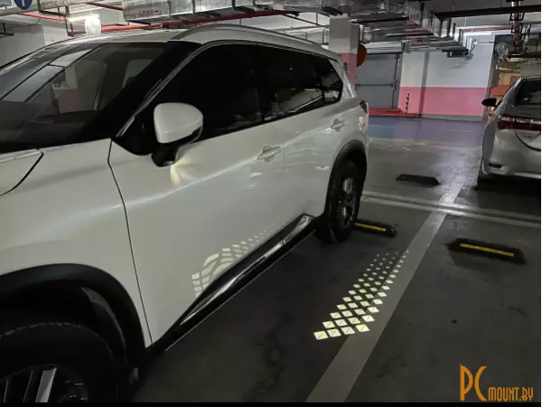 Оригинальный комплект подсветки в зеркала для nissan x-trail e-power.