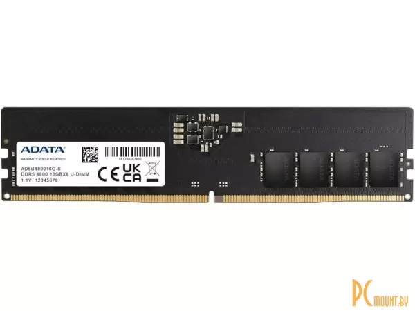 Память оперативная DDR5, 8GB, PC44800 (5600MHz), ADATA AD5U56008G-S