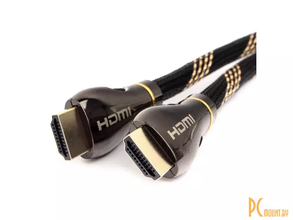 Cable HDMI-HDMI (CCP-HDMI8K-1.5M) premium, v2.1, 1.5м, экран позол.разъемы, 8K, черный