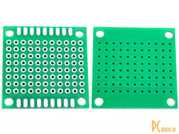 Макетная печатная плата 3x3см односторонняя, шаг 2.54мм
