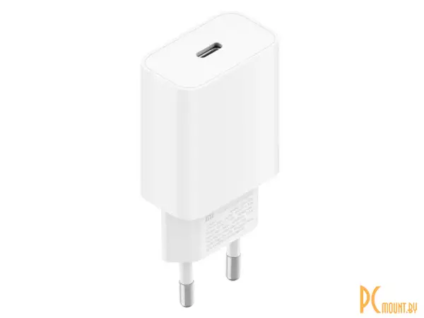 Сетевое зарядное Xiaomi Mi 20W Charger AD201EU (международная версия), USB Type-C