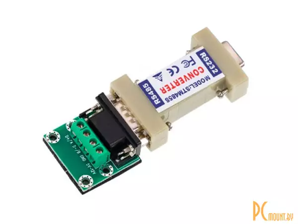 RS-232 to RS-485 C 4pin Преобразователь интерфейса RS232 - RS485 (STM485S) с разъёмами DB-09 и переходником на клеммную колодку 4pin