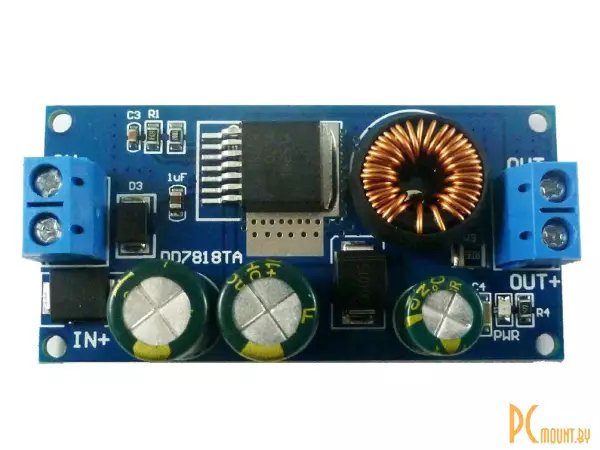DD7818TA Модуль понижающий DC-DC преобразователь. Вход 18-80В, выход 12В. Выходной ток 2.1А макс.