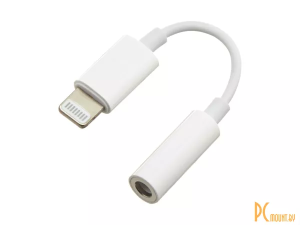 Переходник Lightning to stereo 3.5mm audio, Gembird (Cablexpert) CCA-LM3.5F-01-W, white