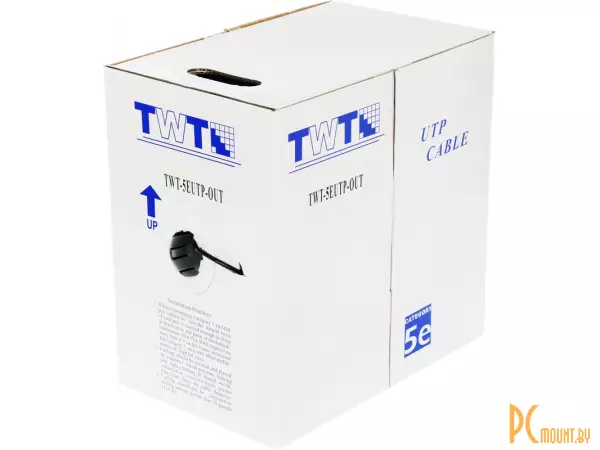 Ethernet UTP 4P Category 5E , TWT ftp для наружной прокладки, 305м арт. twt.5eutp-out