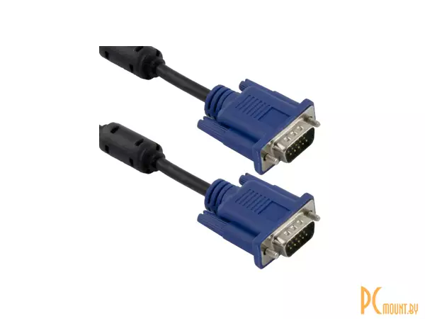 Кабель VGA 15m/15m с ферритовыми фильтрами, 5м