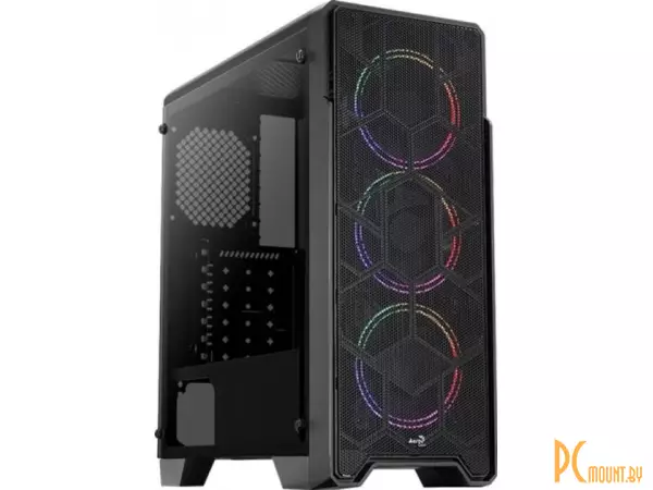 Корпус Aerocool Ore Saturn FRGB-G-BK-v1 Black Без БП